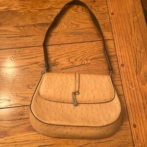 Small handbag, ostrich leather.